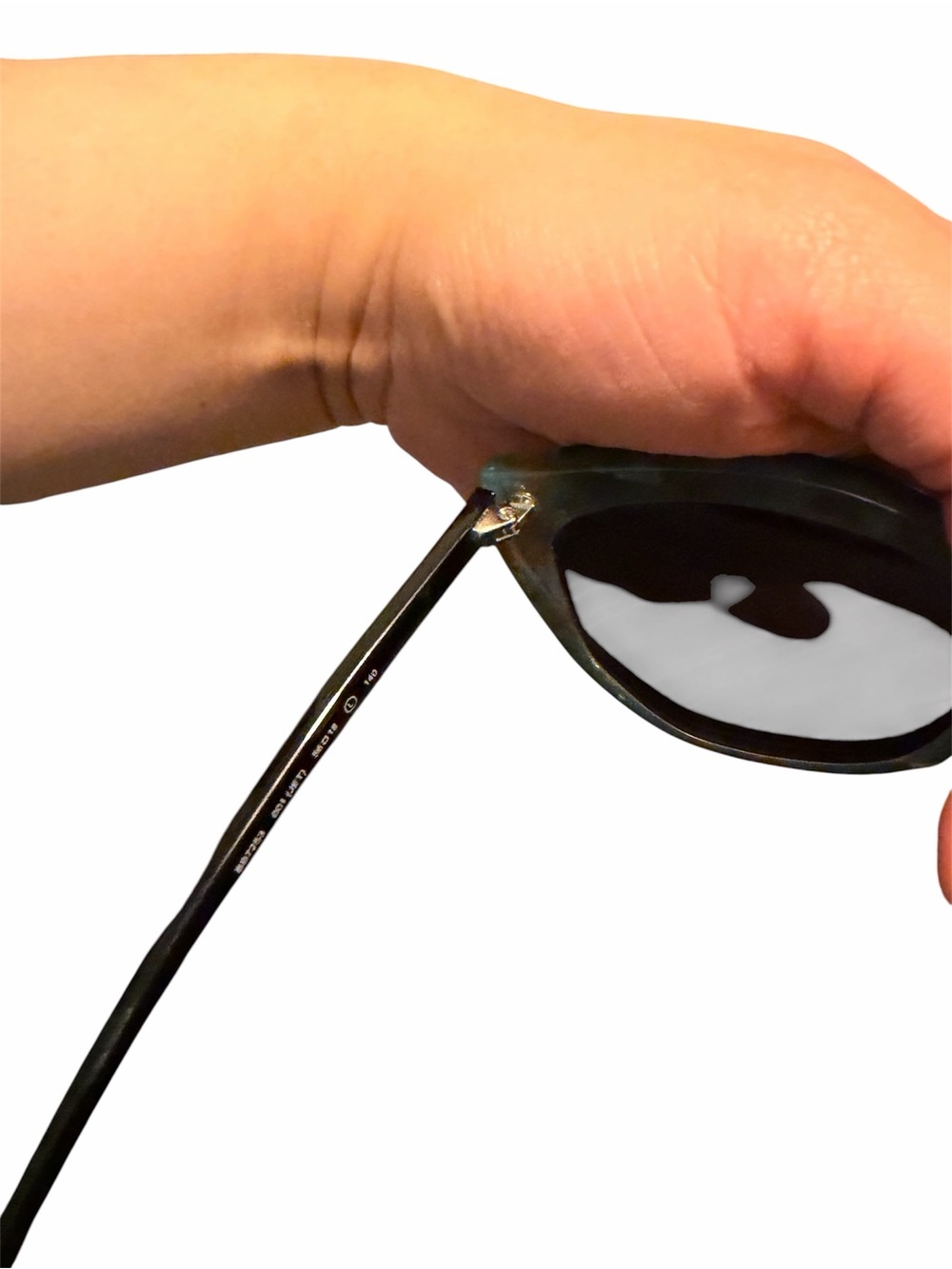 Bebe Black Cat-Eye Sunglasses with Tortoiseshell  Greenish Accents - Picture 5 of 10